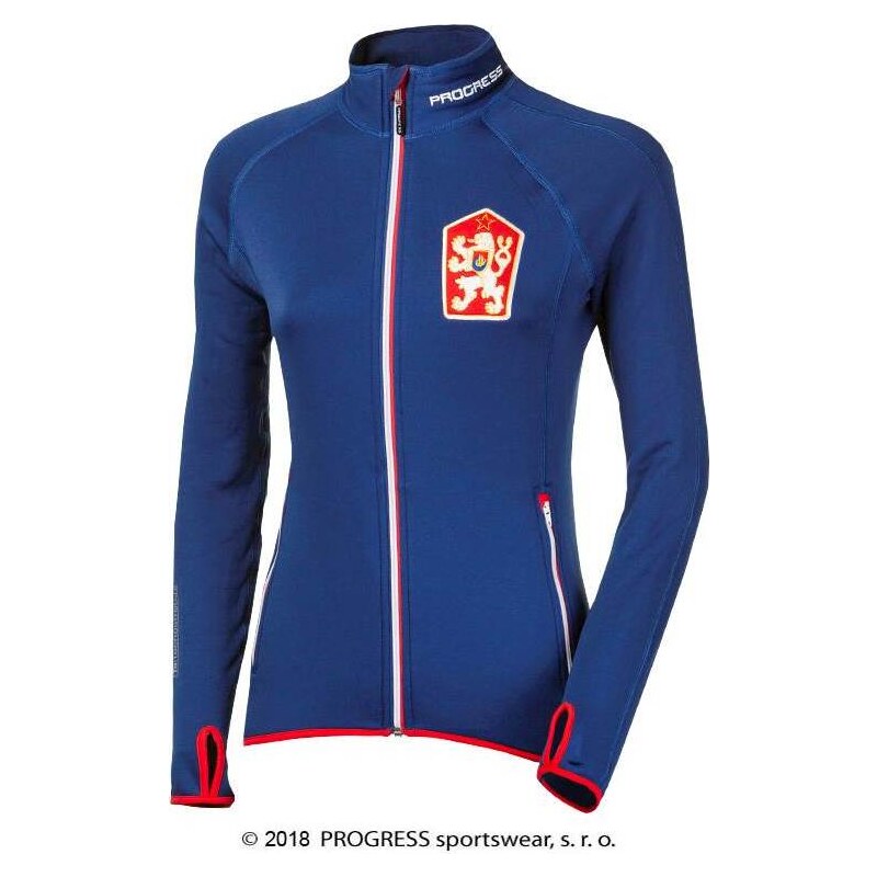 Dámská sportovní ČSSR retro mikina PROGRESS Timura tm.modrá