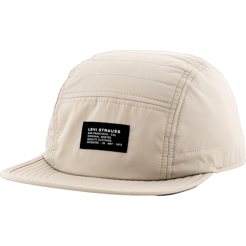 LEVIS  Kšiltovka 5 Panel Puffer Cap krémová