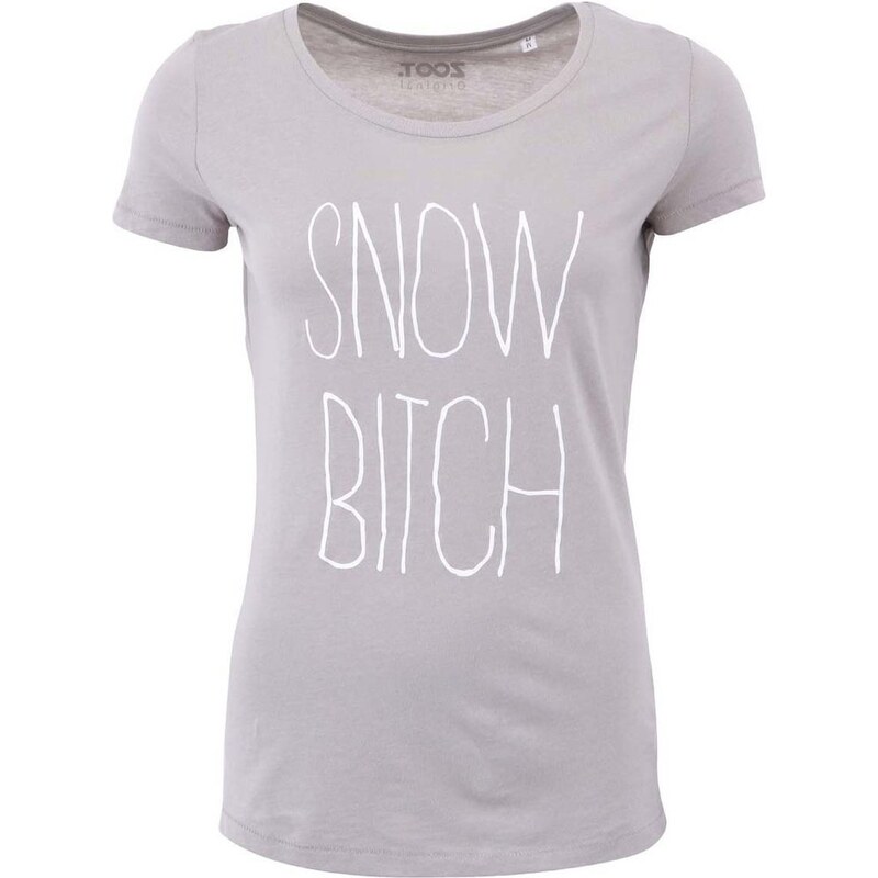 Šedé dámské tričko ZOOT Originál Snow Bitch