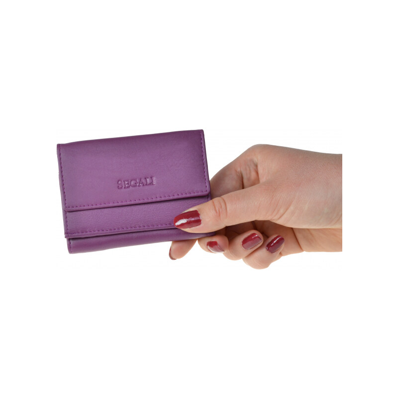 Dámská peněženka kožená SEGALI 1756 fuchsia 62702634