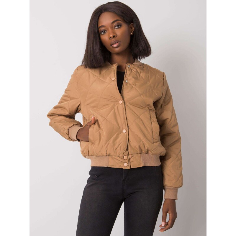 BASIC BÉŽOVÝ PROŠÍVANÝ BOMBER -BEIGE Béžová