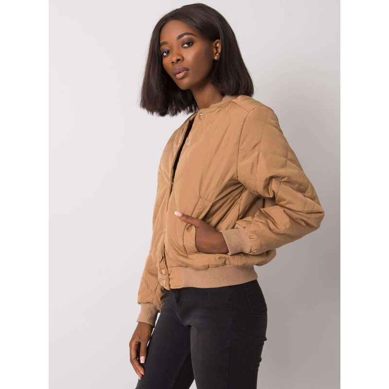 BASIC BÉŽOVÝ PROŠÍVANÝ BOMBER -BEIGE Béžová