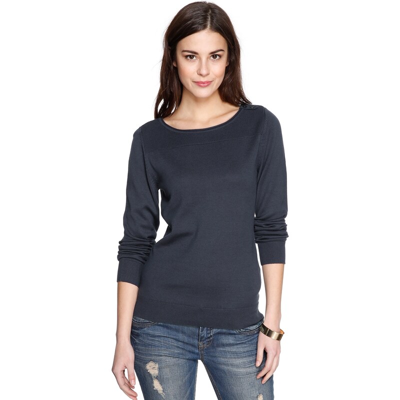 s.Oliver Knitted jumper with ribbed detail