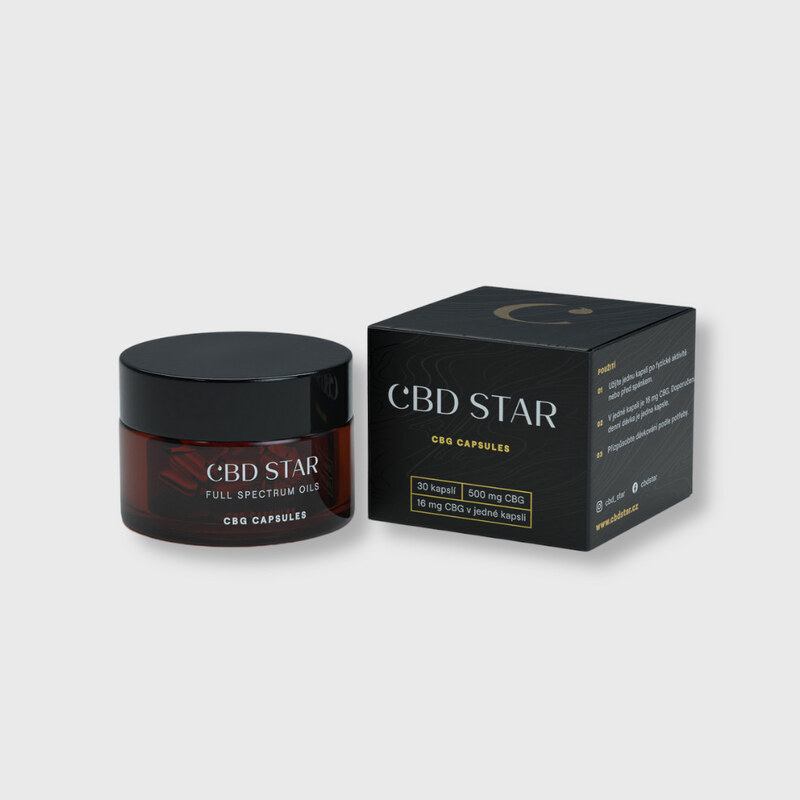 CBD Star Kapsle CBG 5%, 500 mg, 30 kapslí