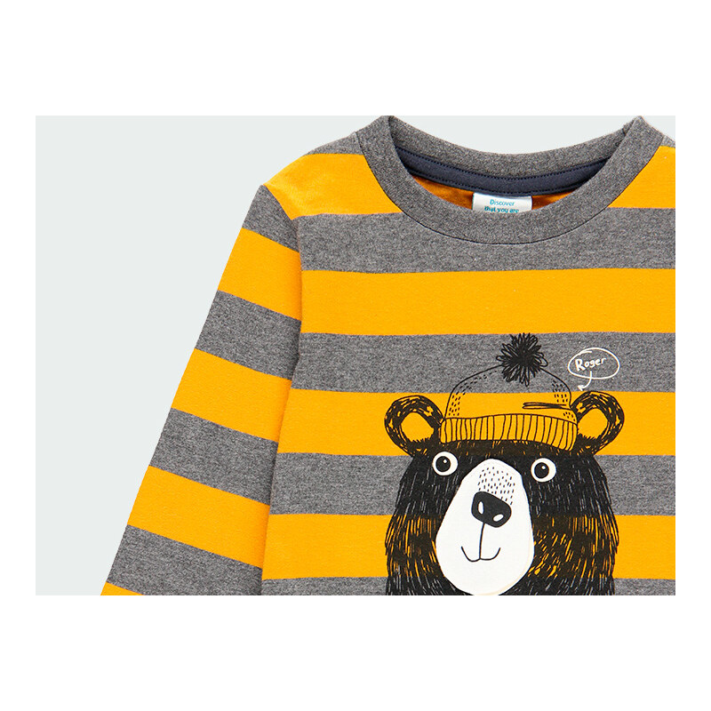 Boboli Chlapecké tričko s medvědem pruhované