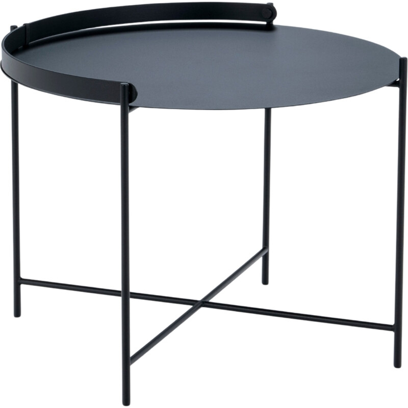 Černý kovový konferenční stolek HOUE Edge 62 cm