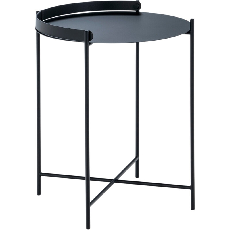 Černý kovový odkládací stolek HOUE Edge 46 cm - GLAMI.cz
