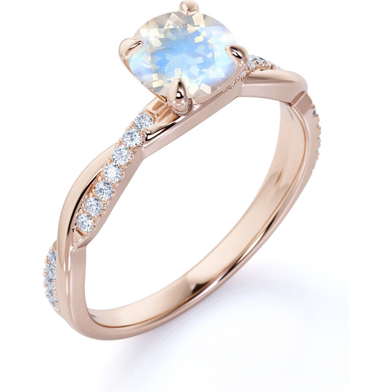 Royal Exklusive Emporial prsten 14k zlato Vermeil GU-DR14764R-ROSEGOLD-ZIRCON
