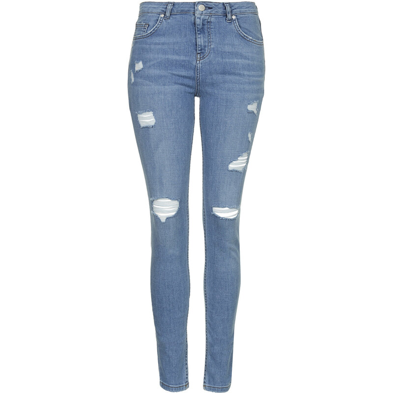 Topshop MOTO Bleach Authentic Ripped Jeans