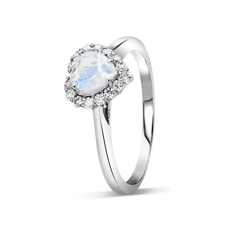ELENYS Emporial stříbrný prsten GU-DR12959R-SILVER-MOONSTONE-ZIRCON 72825394
