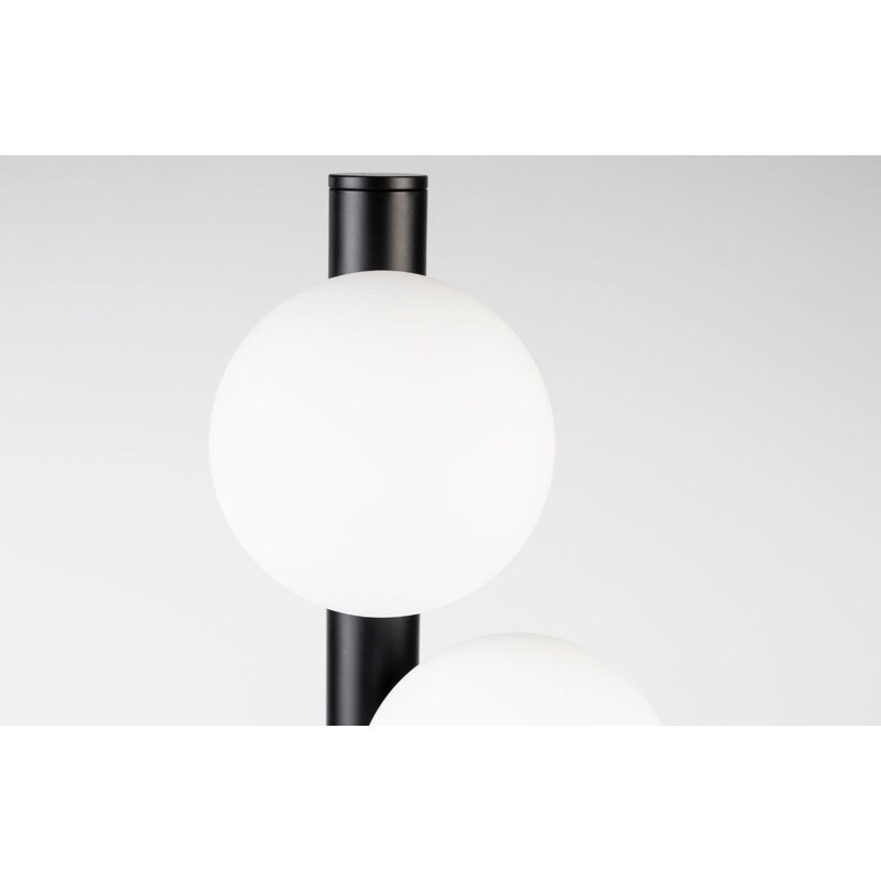 White Label Opálově bílá skleněná stolní lampa WLL MONICA 61 cm