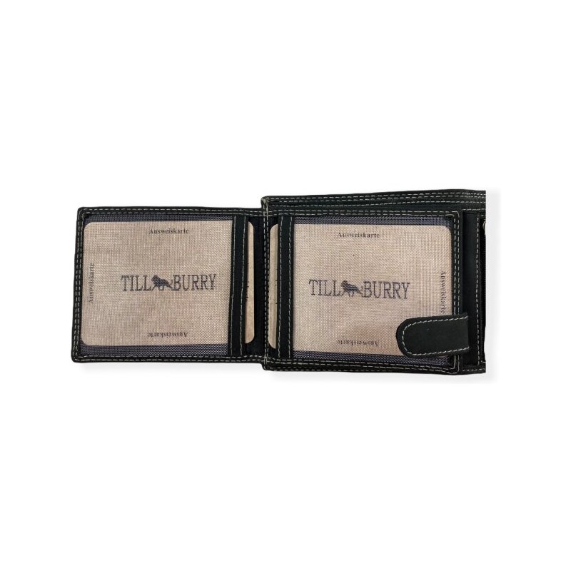Tillberg Kožená peněženka se lvem černá 2430