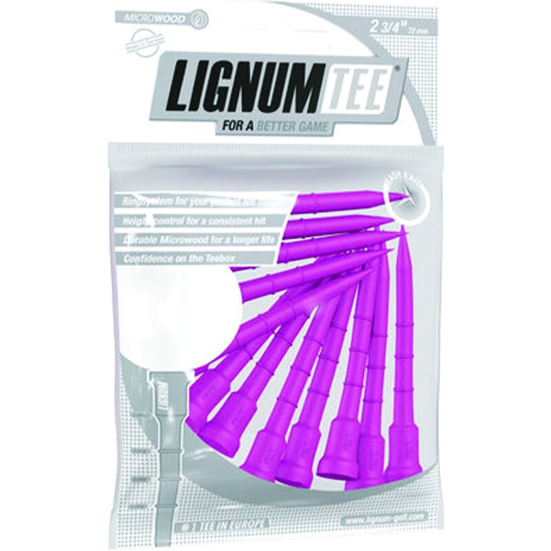 Lignum Tee 72 mm Punchy Pink 12 Pcs