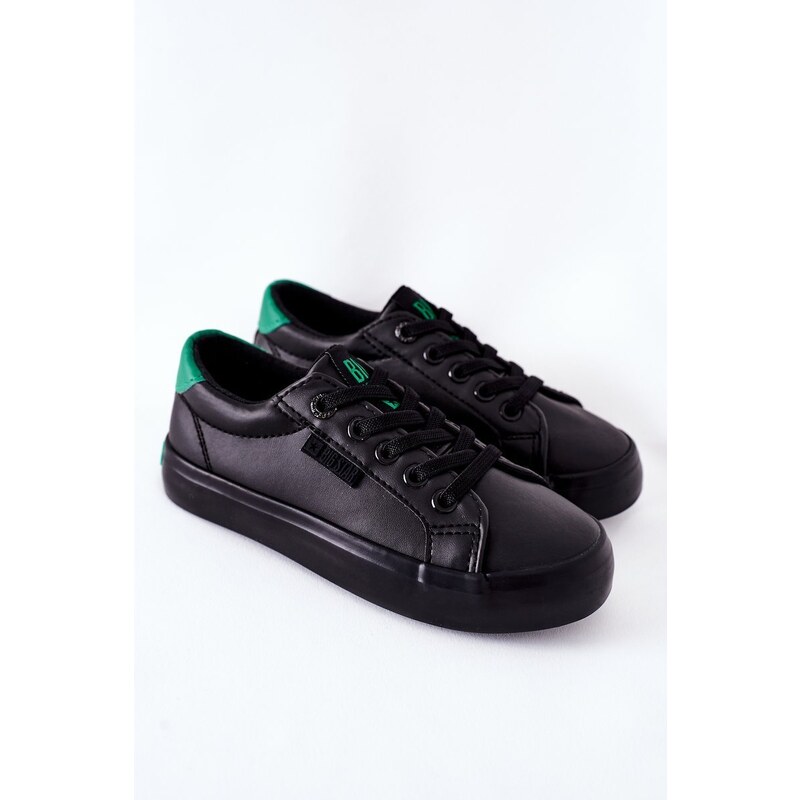 BIG STAR SHOES Children's Leather Sneakers BIG STAR DD374147 Black