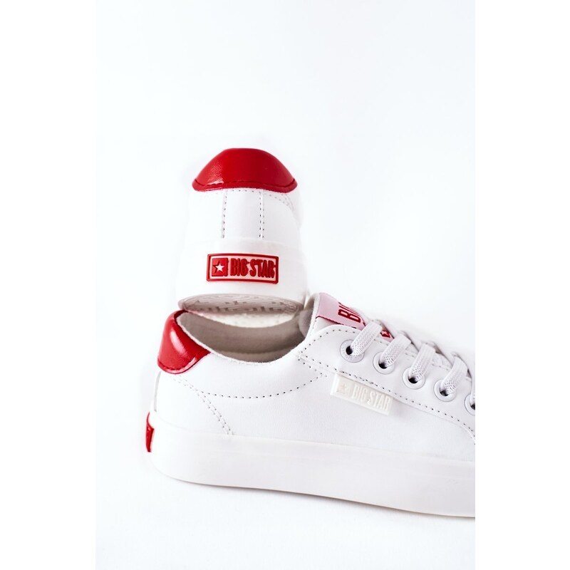 BIG STAR SHOES Children's Leather Sneakers BIG STAR DD374134 White