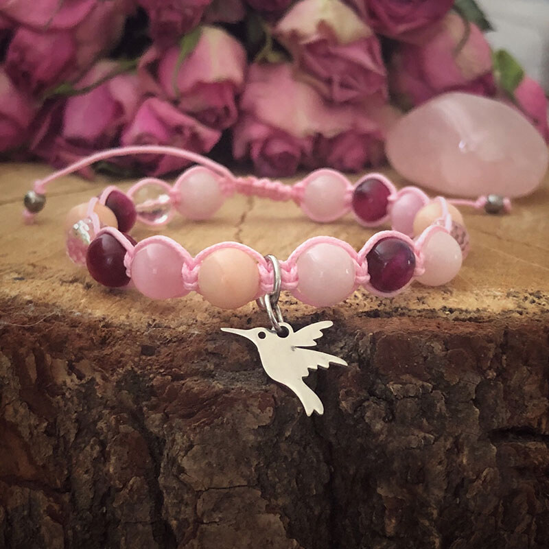 Estemia Shamballa náramek z madagaskarského růženínu, avanturínu, 61668775