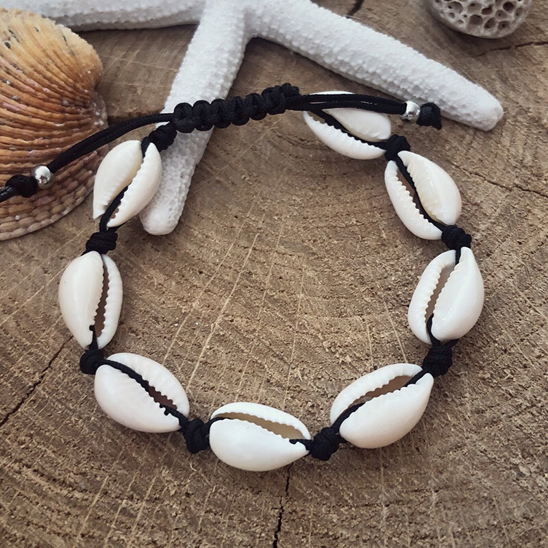 Estemia Šňůrkový náramek z mušlí Kauri 61668779