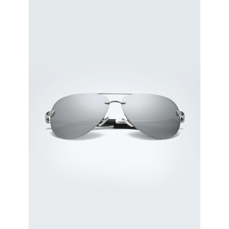 VeyRey Polarizační brýle pilotky Laudin stříbrná skla