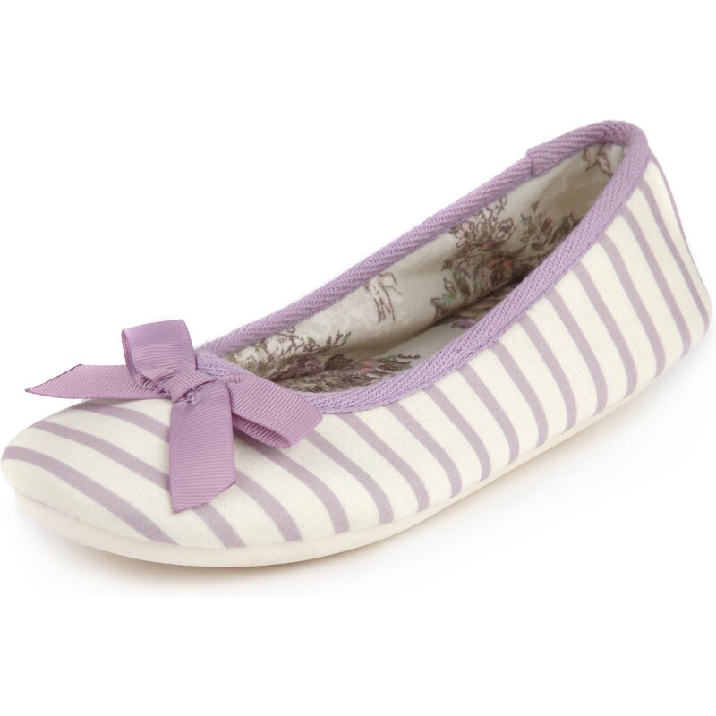 Marks and Spencer M&S Collection Striped Ballerina Slippers