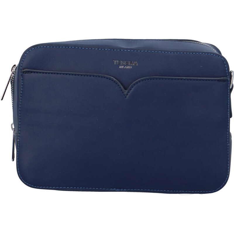 Tessra Milano Elegantní dámská crossbody Polly, modrá 92134289