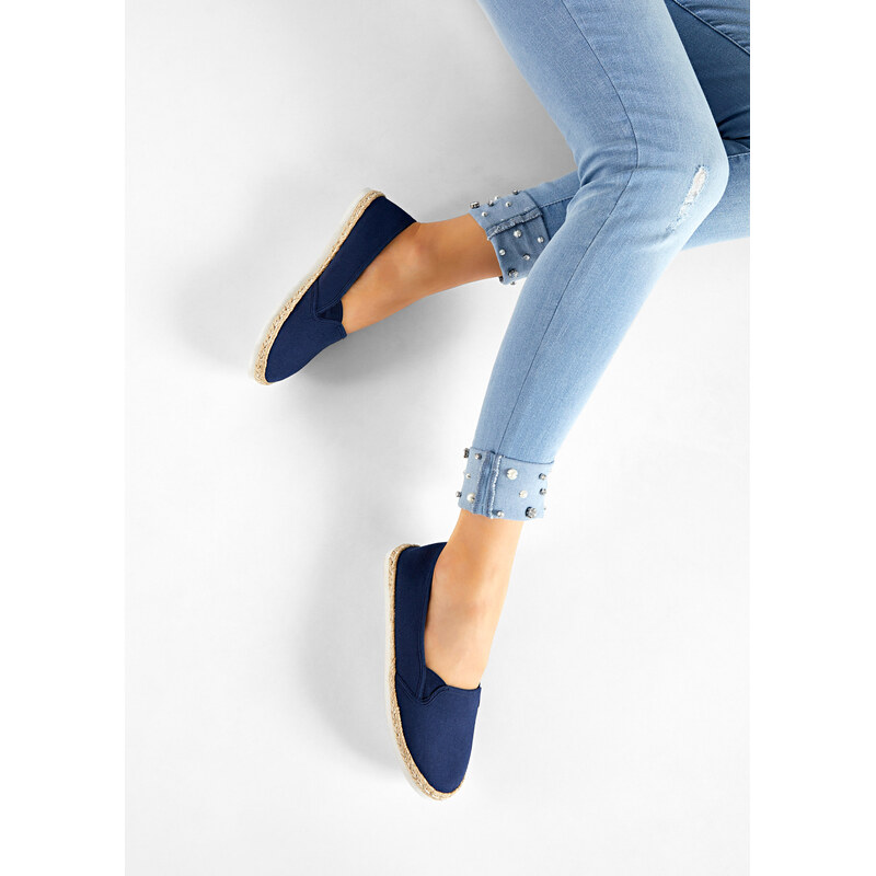 bonprix Espadrilky se vzhledem lýka modrá Žena 49146789