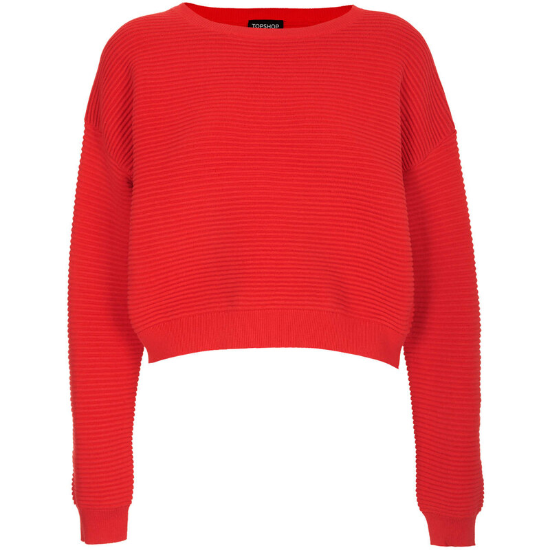 Topshop Knitted Rib Textured Jumper