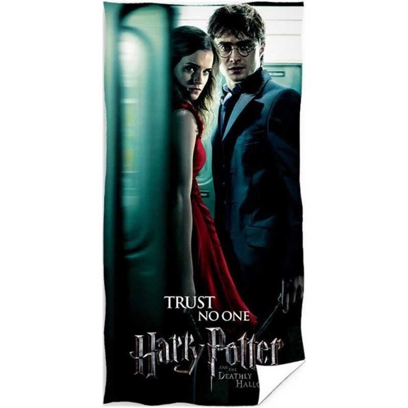 Carbotex Plážová osuška Harry Potter - motiv Nikomu nevěř - 100% bavlna - 70 x 140 cm