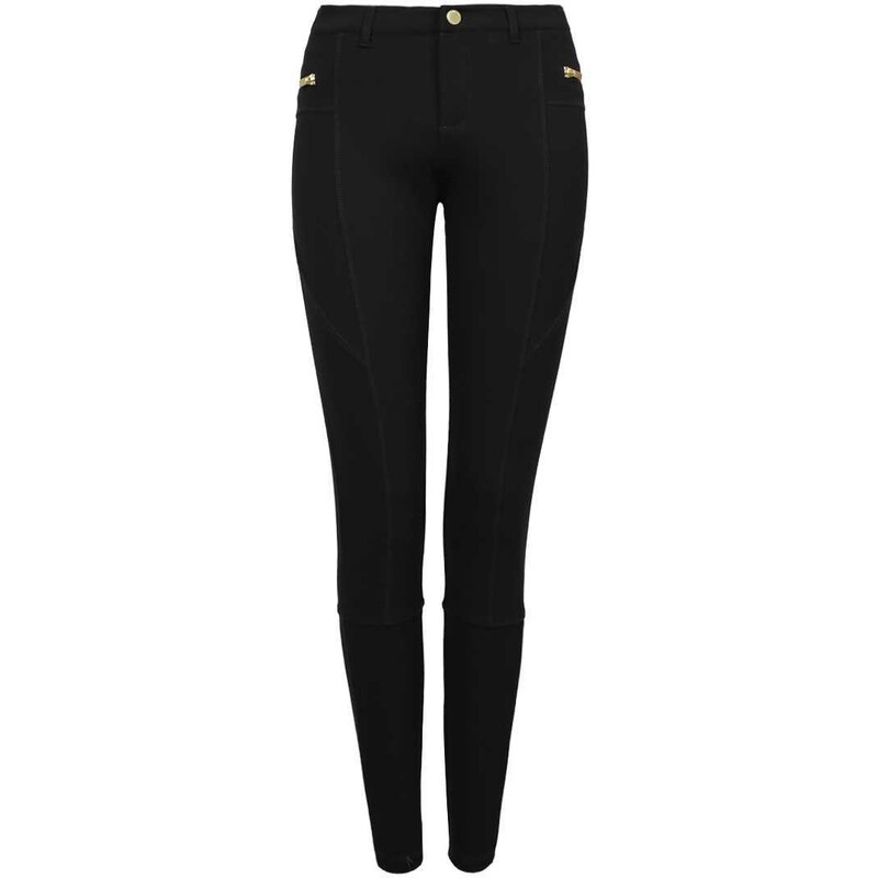 Tally Weijl Black Soft Pants with Exposed Zip Detail