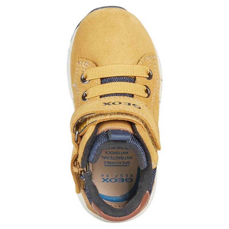 Dětské boty Geox žlutá barva