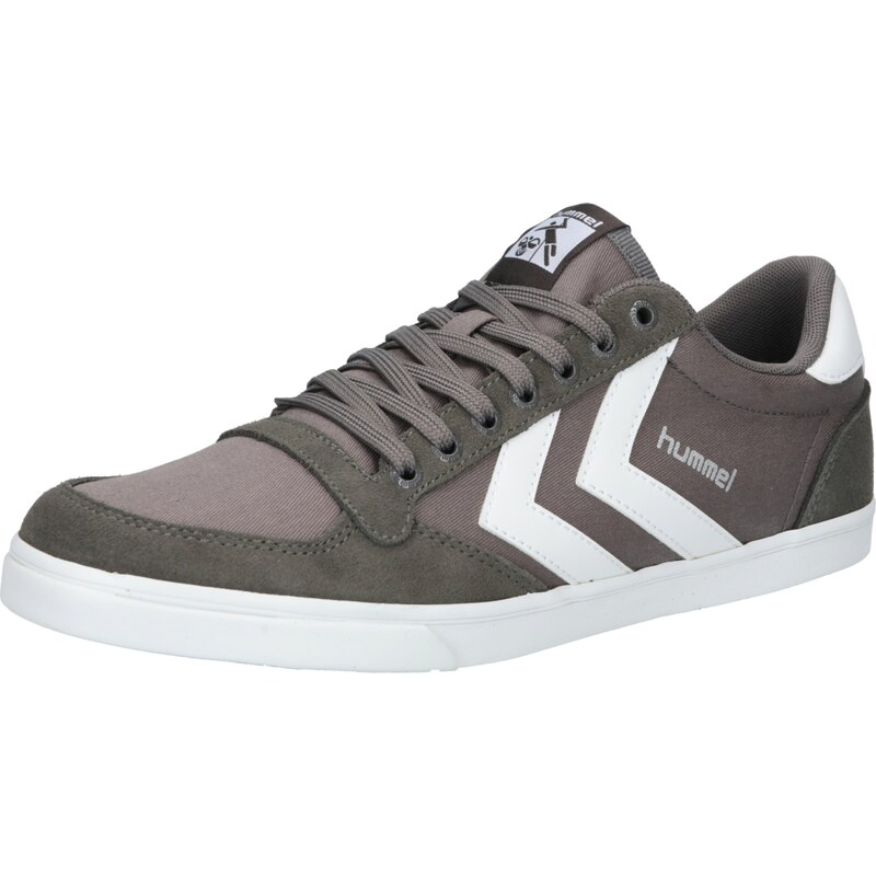Hummel Sportovní boty Slimmer Stadil tmavě šedá / bílá