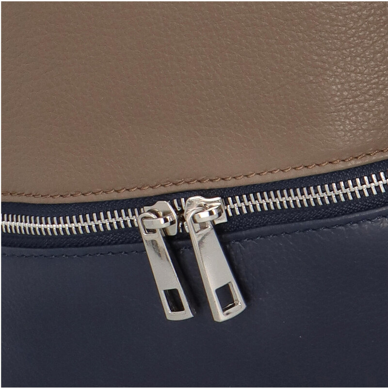 Dámská kožená kabelka přes rameno khaki - ItalY Miriam Khaki