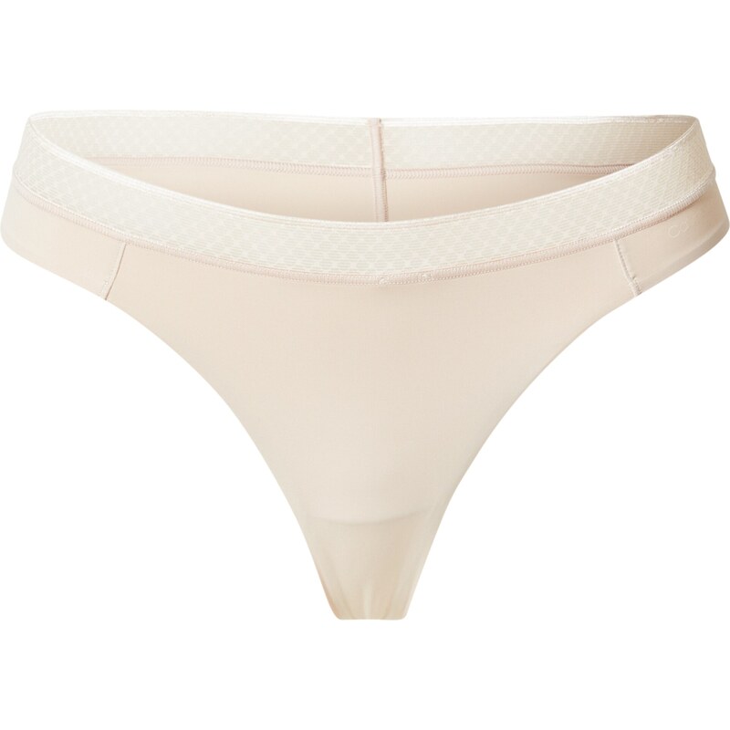 Calvin Klein Underwear Tanga krémová / světle béžová 62965276