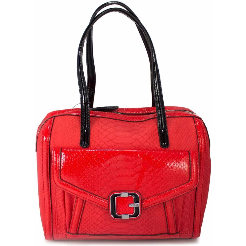 Dámská kabelka Guess Anafies Red Multi Satchel Women's Handbag
