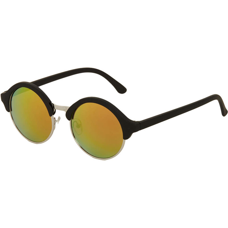 Topshop Round Brow Detail Sunglasses