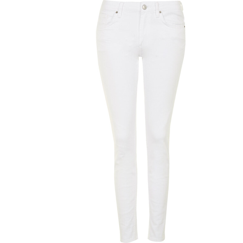 Topshop MOTO White Baxter Jeans