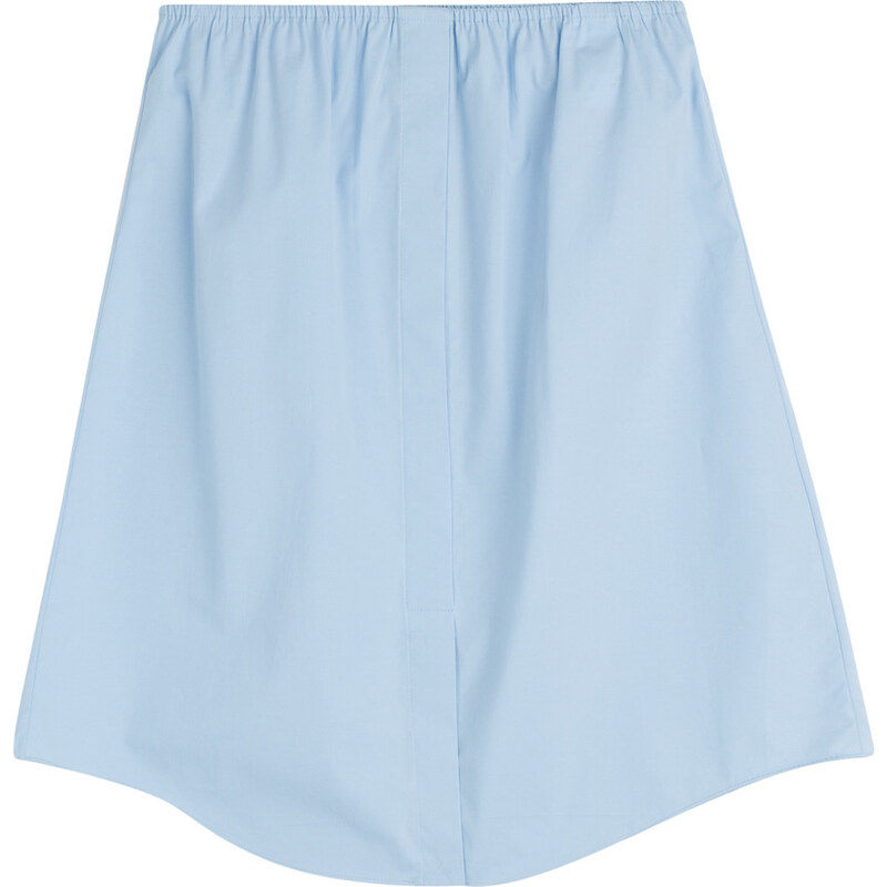 Jil Sander Navy Eastern Cotton Poplin Skirt