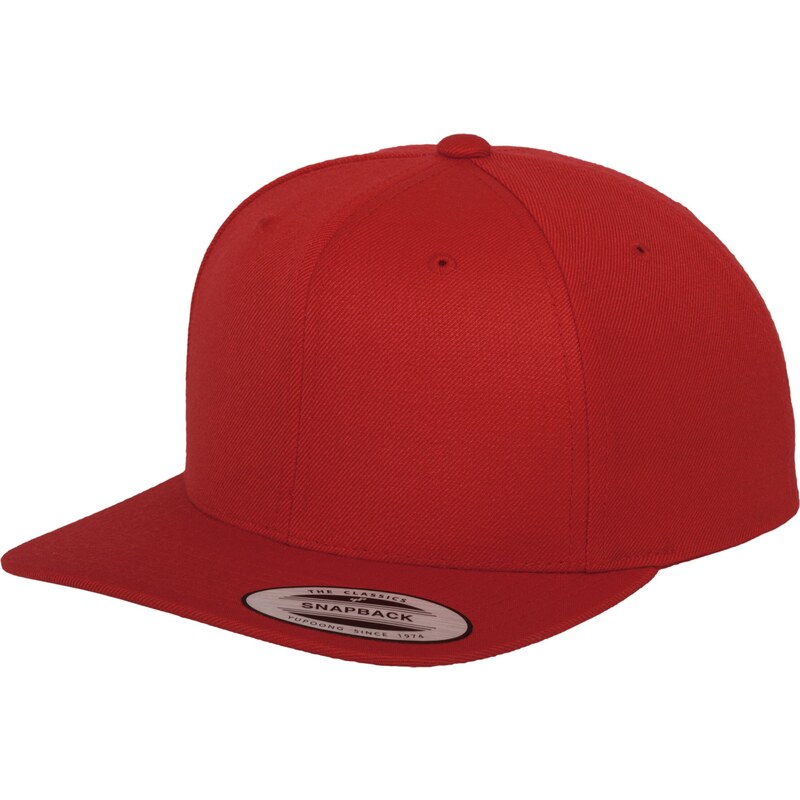 Flexfit Klobouk trávově zelená / ohnivá červená