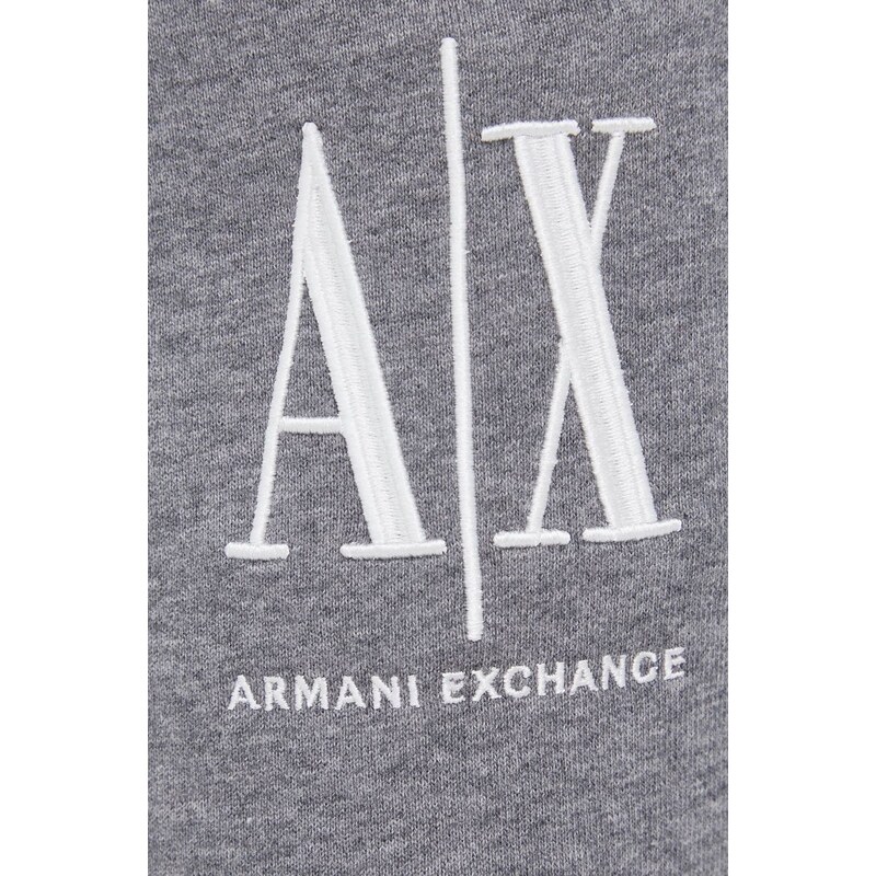 Kraťasy Armani Exchange pánské, šedá barva, 8NZSPA ZJ1ZZ NOS