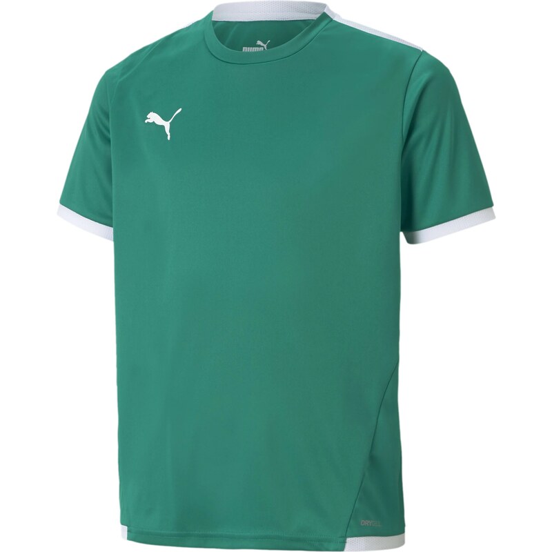 PUMA Funkční tričko TeamLIGA smaragdová / bílá