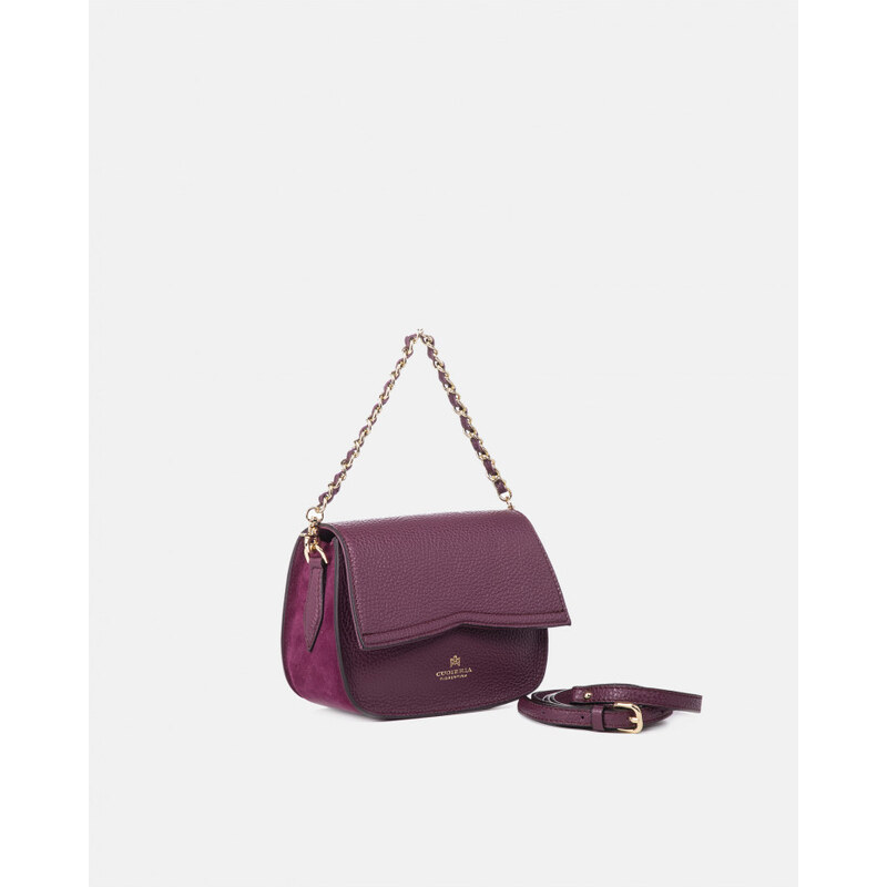 Kožená kabelka Cuoieria Fiorentina Saddle bag Victoria | vínová