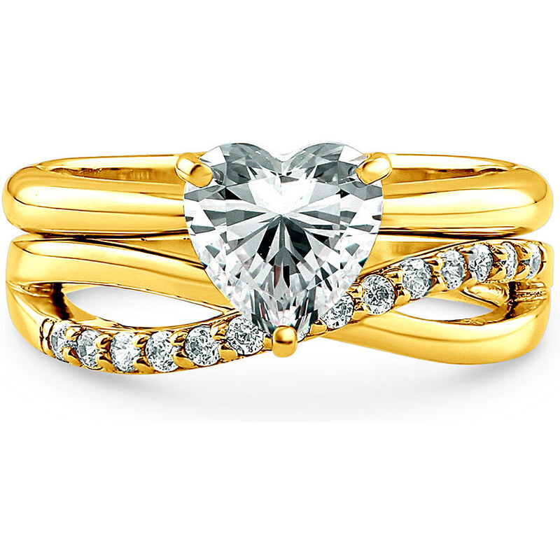 Set dámských stříbrných prstenů CARA