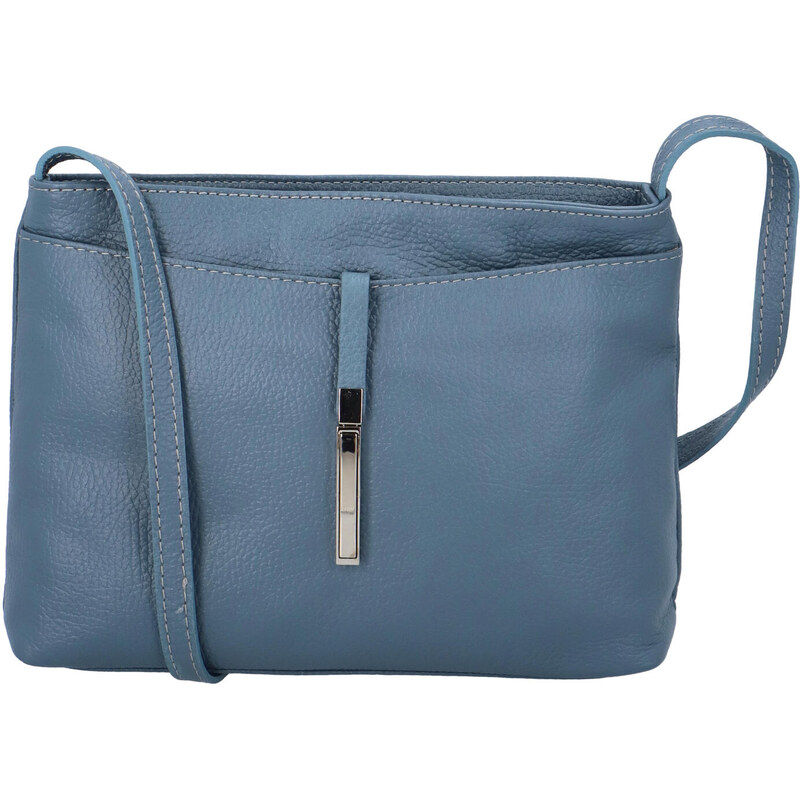 Dámská kožená crossbody kabelka modrá - ItalY Eneta modrá 101824856