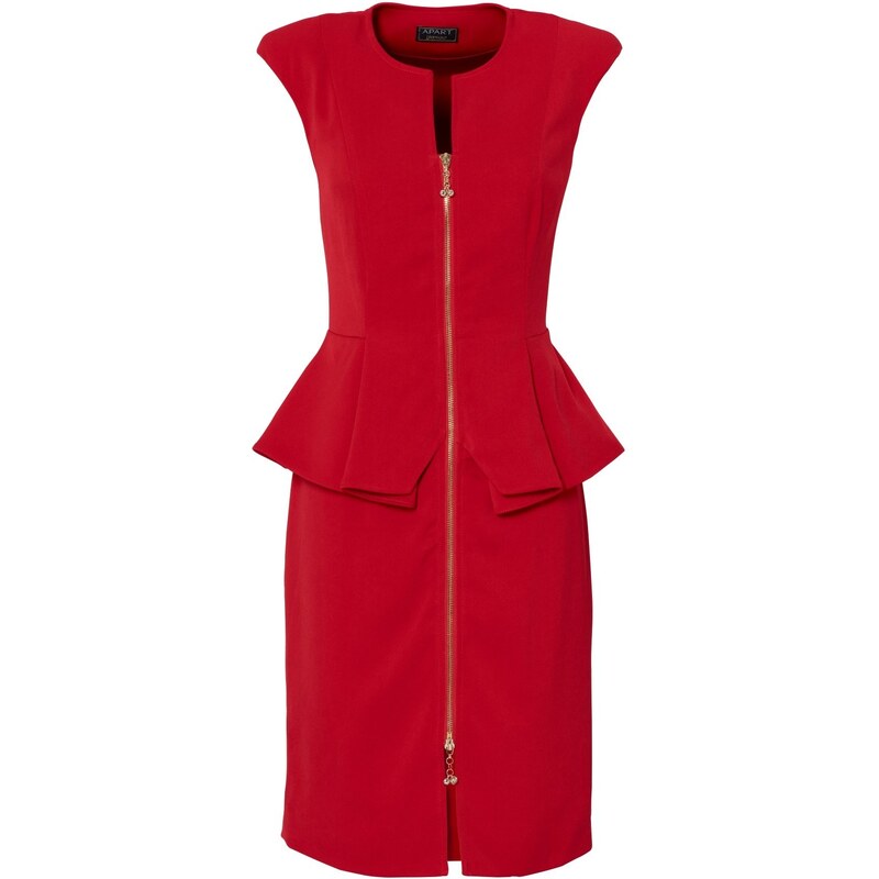 Červené pouzdrové šaty APART (vel.40 skladem) 40 červená Dopravné zdarma!
