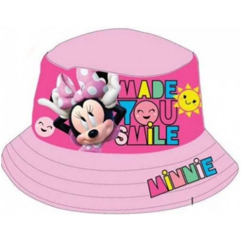 Setino Dětský / dívčí klobouk Minnie Mouse - Disney - motív Made you smile