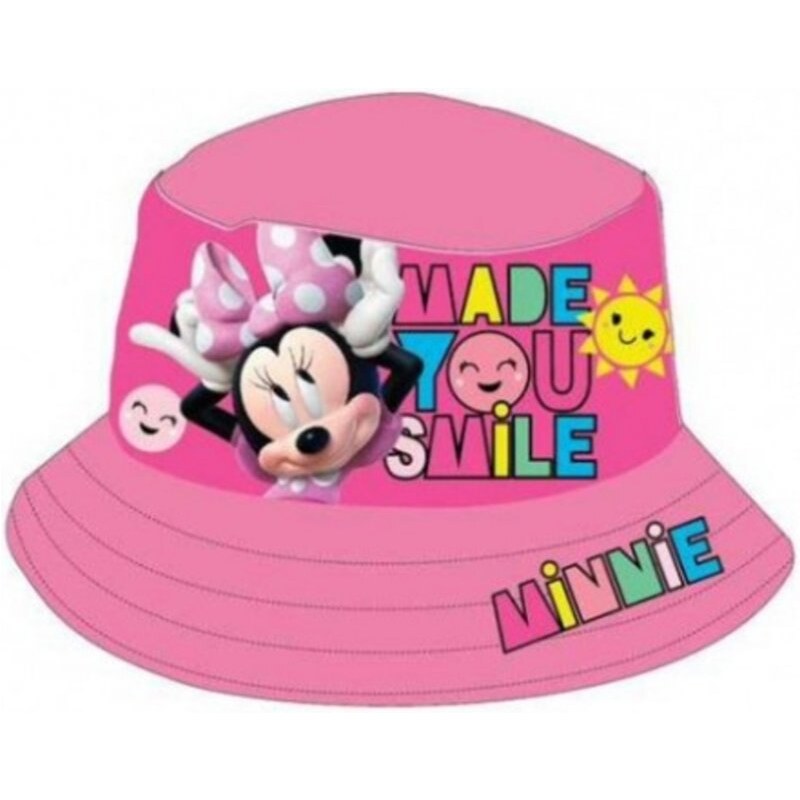 Setino Dětský / dívčí klobouk Minnie Mouse - Disney - motív Made you smile