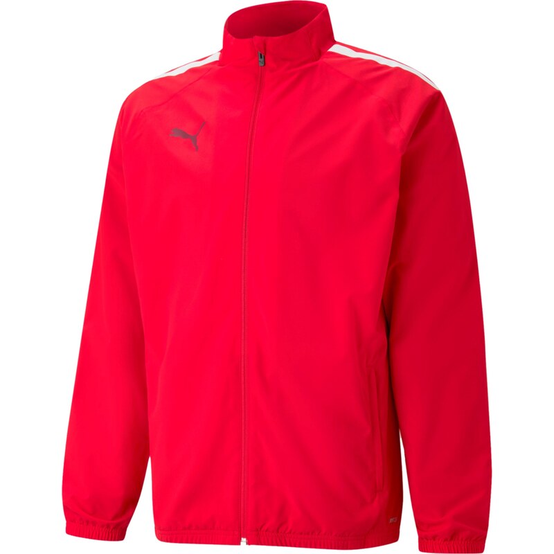 PUMA Sportovní bunda TeamLiga červená / bílá