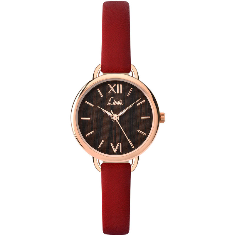 Topshop **Limit Ladies Red Wooden Dial Watch