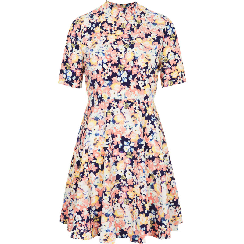 Topshop **High Neck Floral Dress by Oh My Love