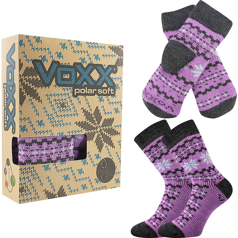 TRONDELAG SET froté extra hřejivé ponožky se stříbrem VoXX
