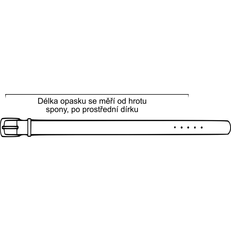 KRUPINSKY LEATHER Zakázkový pánský opasek Calvados